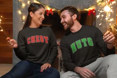 Chest Nut SVG, Christmas Couple shirts SVG, Funny Christmas Product Image 2