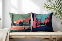 Solid Flat Colour Tone One Page Illustration Digital Paper Product Image 2