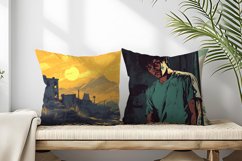 Solid Flat Colour Tone One Page Illustration Digital Paper Product Image 2