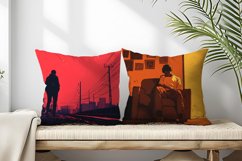 Solid Flat Colour Tone One Page Illustration Digital Paper Product Image 2