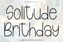 Solitude Brithday Product Image 1