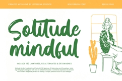 Solitude Mindful - Bold Brush Font Product Image 1