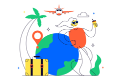 10 Solo Travel Vector Illustration Product Image 4