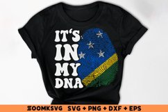 It's in my DNA Solomon Islands Flag Fingerprint Sublimation Product Image 2