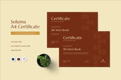 Soluma - Certificate Template Product Image 1