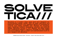 Solvetica - Modern Sans Serif Font Product Image 2