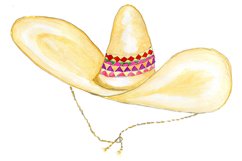 Sombrero Hat Watercolor Product Image 3