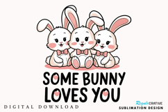Some Bunny Loves You PNG, Easter PNG Easter Bunny PNG Product Image 1