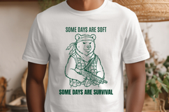Funny Survival Bear SVG for Sarcastic Workout Shirts Design Product Image 2