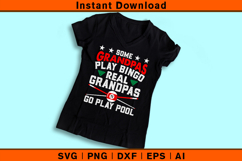 Some Grandpas Play Pool SVG Funny Billiards Grandpa Design Product Image 3