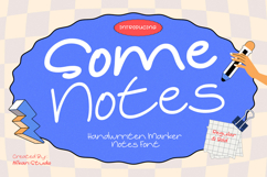 Some Notes - Handwritten Marker Note Font Product Image 1