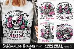 Antisocial Sarcastic PNG Funny Sublimation 4 Designs Product Image 7
