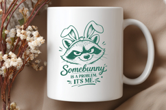 Funny Easter Raccoon SVG, Somebunny Is a Problem It's Me PNG Product Image 2