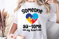 Someone au-some my heart svg, Autism SVG Product Image 1