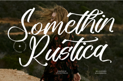 Somethin Rustica - Modern Handwritten Font Product Image 1