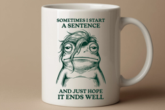 Sarcastic Tired Frog ADHD Meme SVG for Cricut Product Image 2