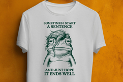 Sarcastic Tired Frog ADHD Meme SVG for Cricut Product Image 3