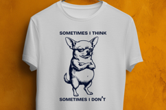 Funny Chihuahua SVG for Sarcastic Shirts, Grumpy Dog Clipart Product Image 2