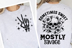 Sometimes Sweet Mostly Savage SVG PNG, Sarcastic Snarky Product Image 1