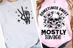 Sometimes Sweet Mostly Savage SVG PNG, Sarcastic Snarky Product Image 3