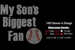 Son Rhinestone or Vinyl SVG Template - Baseball Product Image 2