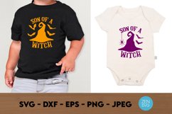 Son Of A Witch Svg, Kids Halloween Tshirt Svg, Witch Svg Product Image 1