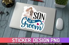 Son of the groom Stickers PNG Product Image 1