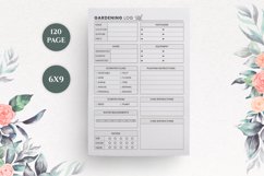 Gardening Logbook,6x9 inches 120 Pages Ready to Upload Product Image 2