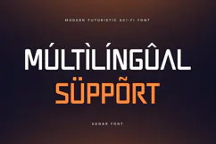 Sonar - Modern Futuristic Sci-fi Font Product Image 12