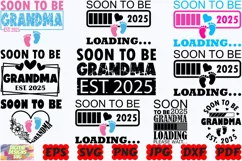 Soon To Be Grandma SVG | Grandma Est 2025 SVG | Grandma SVG Product Image 3