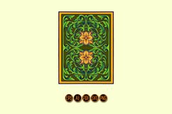 Sophisticated engraved frame with vintage floral accents Product Image 1