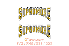 Class of 2028 Sophomore shirt svg, Second year student svg Product Image 4
