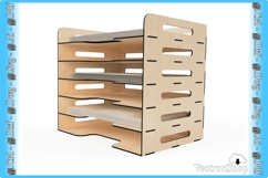 Tiered Paper and Sheet Holder - Decorative Template for cnc Product Image 4