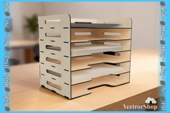 Tiered Paper and Sheet Holder - Decorative Template for cnc Product Image 1