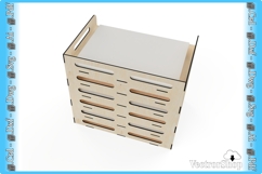 Tiered Paper and Sheet Holder - Decorative Template for cnc Product Image 2