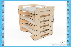 Tiered Paper and Sheet Holder - Decorative Template for cnc Product Image 3