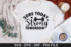 Fitness Quotes SVG Bundle - Gym T-Shirt Design Product Image 3