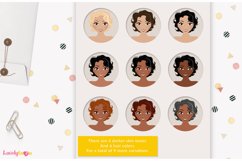 Woman character clipart, casual coffee girl, Sorrel LVA24 Product Image 3