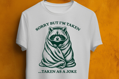 Funny Raccoon SVG Sarcastic Blanket Burrito Cut File Product Image 3
