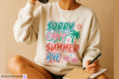 Sorry Can’t Summer Bye Teacher SVG PNG Design Product Image 4