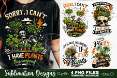 Plant Lover PNG Sublimation 4 Designs Product Image 1