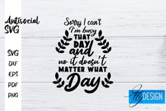 Antisocial Quotes SVG | Sarcastic Quotes|Funny Quotes Design Product Image 1