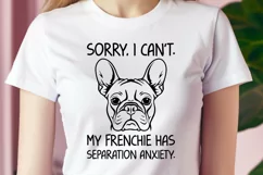 French Bulldog Separation Anxiety SVG DXF, Frenchie Clipart Product Image 3