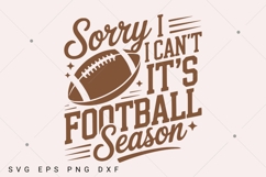 Sorry I Can't It Is Football Season SVG PNG, Retro Checker Product Image 1