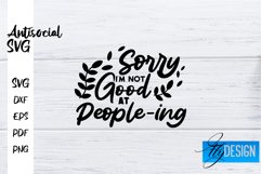 Antisocial Quotes SVG | Sarcastic Quotes|Funny Quotes Design Product Image 1