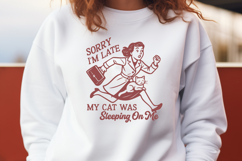 Retro Cat Lady SVG Bundle | Funny Cat Quotes PNG | Cat Mom Product Image 4
