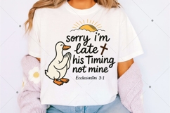 Sorry I'm late Bible verse PNG, Ecclesiastes 3:1, Scripture Product Image 2