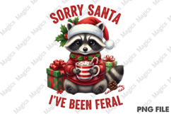 Sorry Santa I've Been Feral PNG Product Image 1