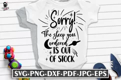 Sorry The sleep you ordered is out of stock | Funny SVG Product Image 1