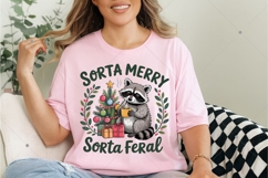 Sorta Merry Sorta Feral PNG, Christmas Feral girl Png, Funny Product Image 7
